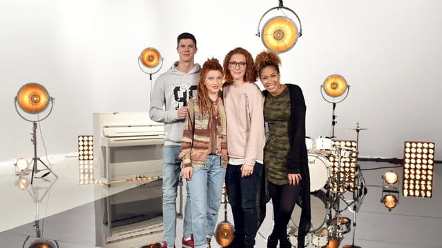 Benedikt Köstler (l-r), Natia Todua, Anna Heimrath und BB Thomaz haben es ins Finale geschafft.