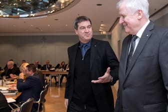 Horst Seehofer und Markus Söder: Die beiden Spitzenpolitiker werden auf dem Parteitag der CSU aller Voraussicht nach zu einer Doppelspitze gewählt.
