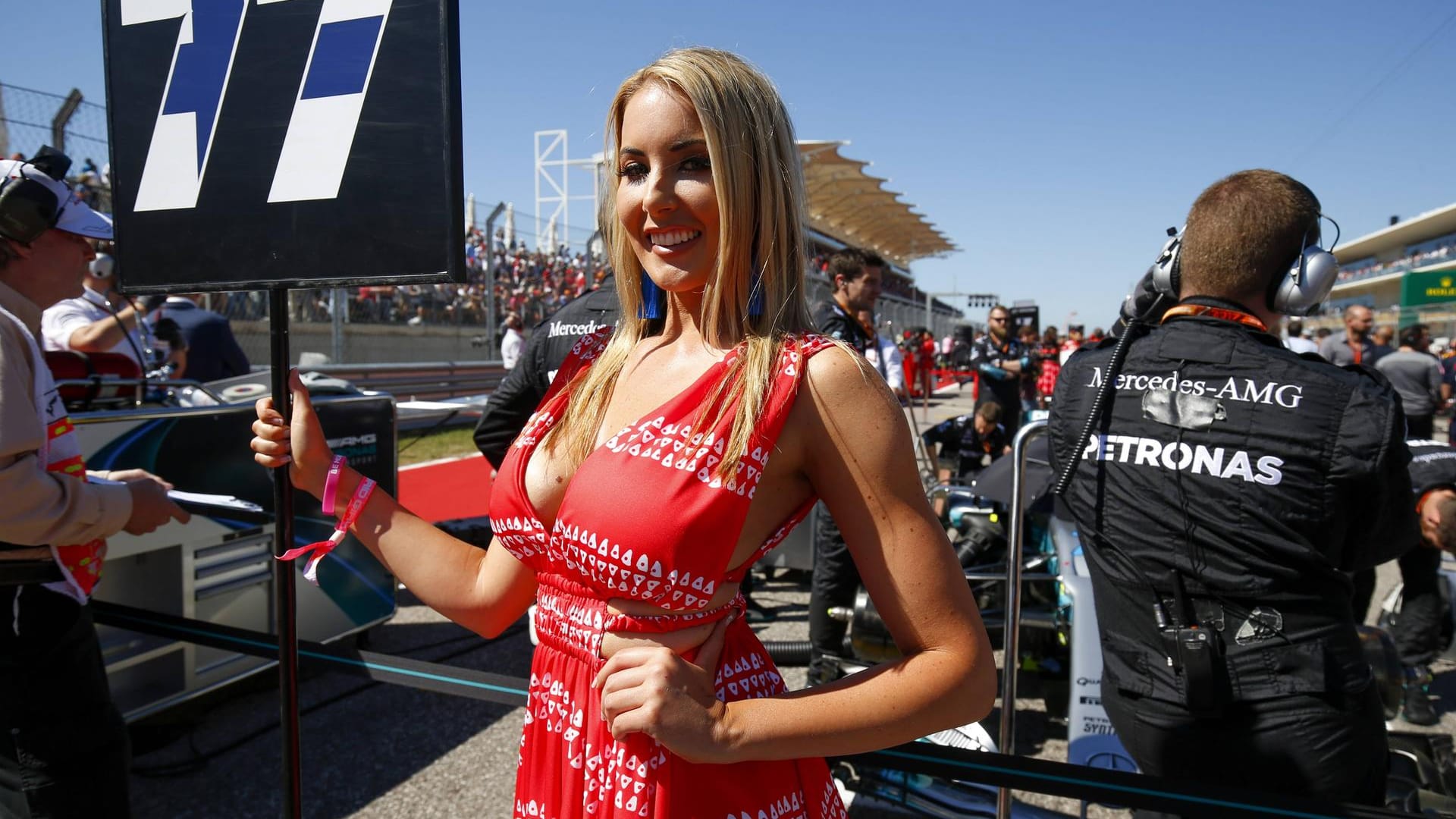 Bald Geschichte? Ein Grid Girl beim Großen Preis der USA in Austin.