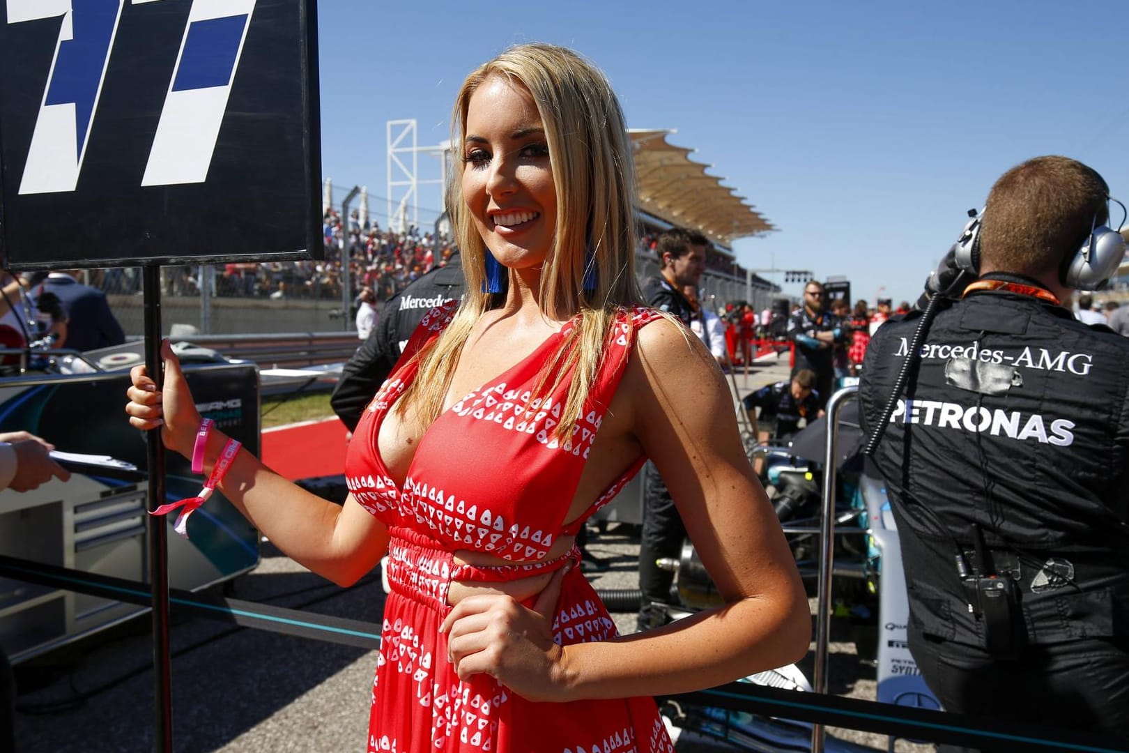 Bald Geschichte? Ein Grid Girl beim Großen Preis der USA in Austin.