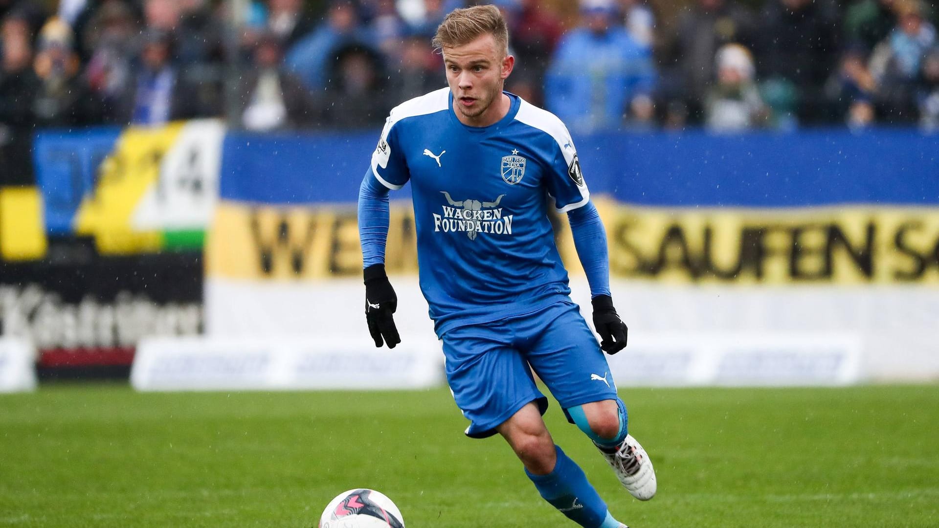 Guillaume Cros beim Thüringenpokal gegen den ZFC Meuselwitz.