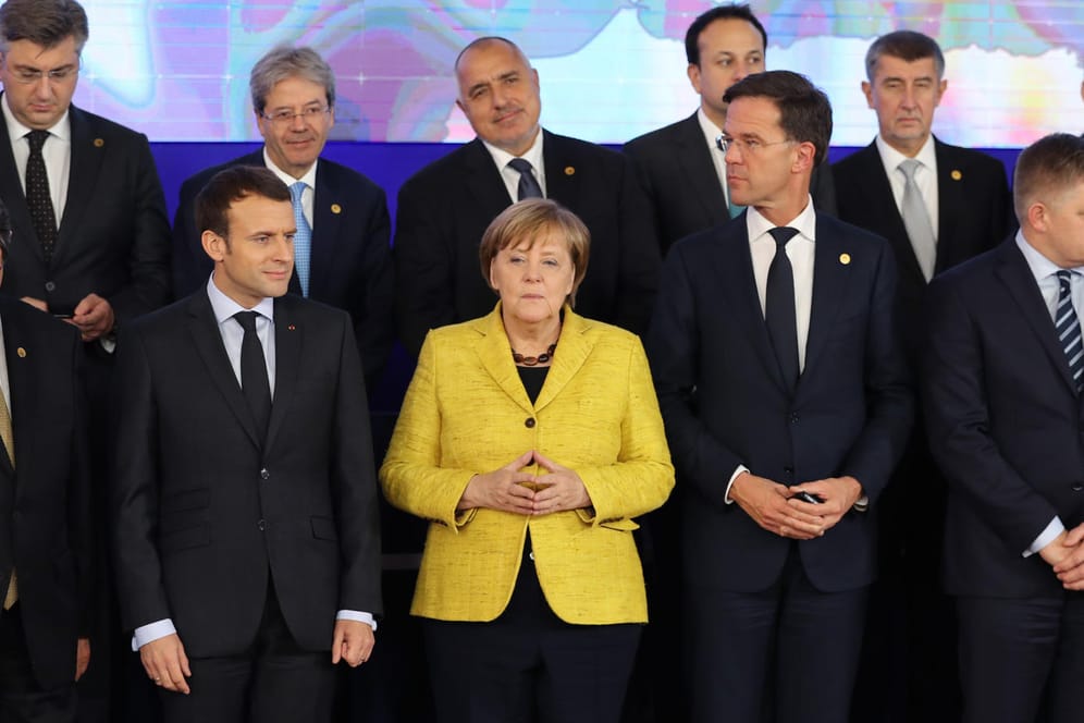 Die Staats- und Regierungschefs um Angela Merkel beim Treffen in Brüssel: Sie finden seit Jahren keine gemeinsame Linie in der Flüchtlingspolitik.