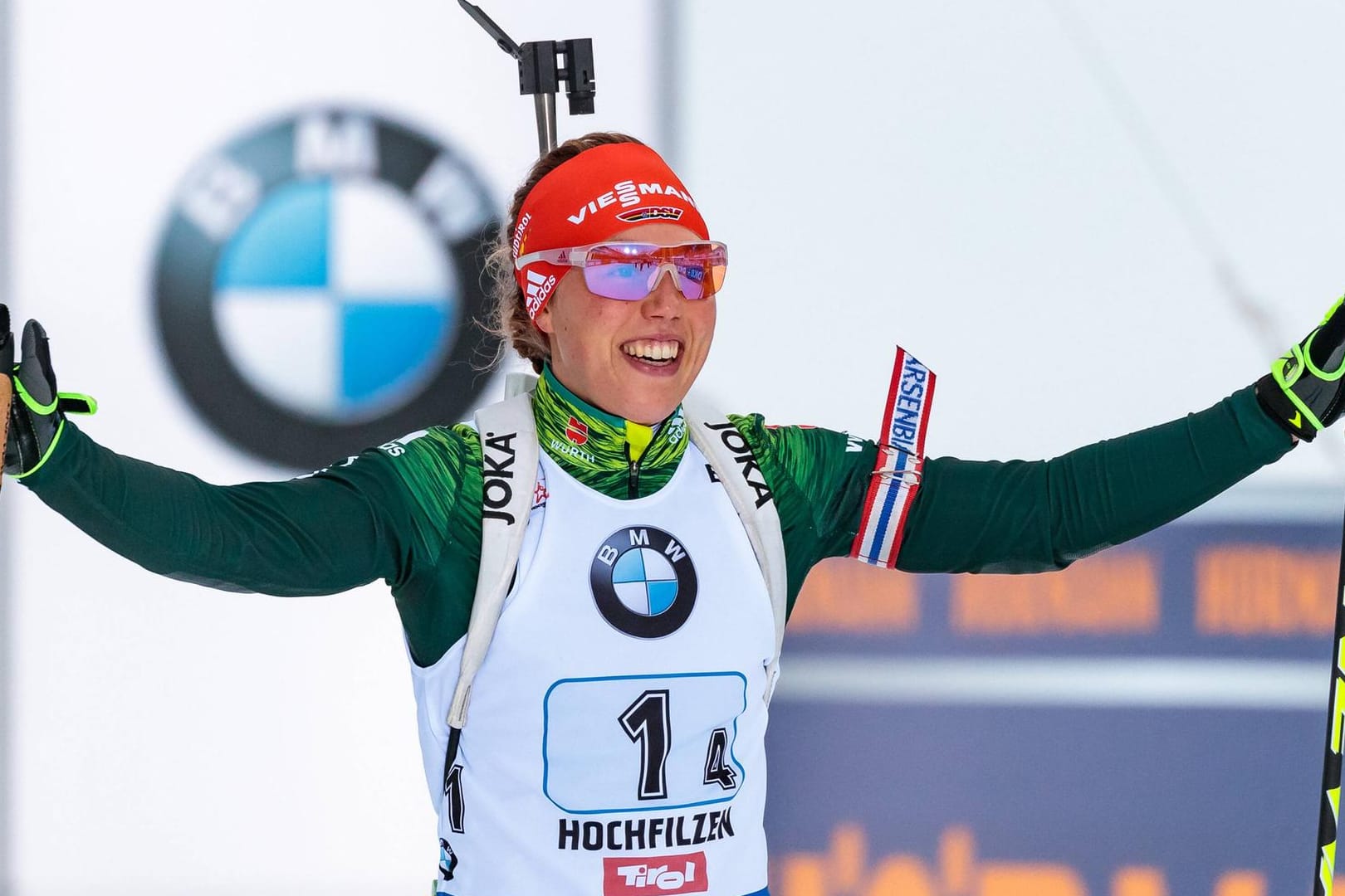 Überragend: Laura Dahlmeier zeigte einen bärenstarken Auftritt in Annecy.