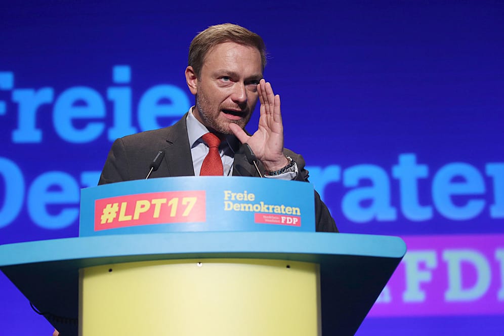 FDP-Vorsitzender Christian Lindner: Laut einer aktuellen Umfrage haben die Freien Demokraten in der Wählergunst stark verloren.