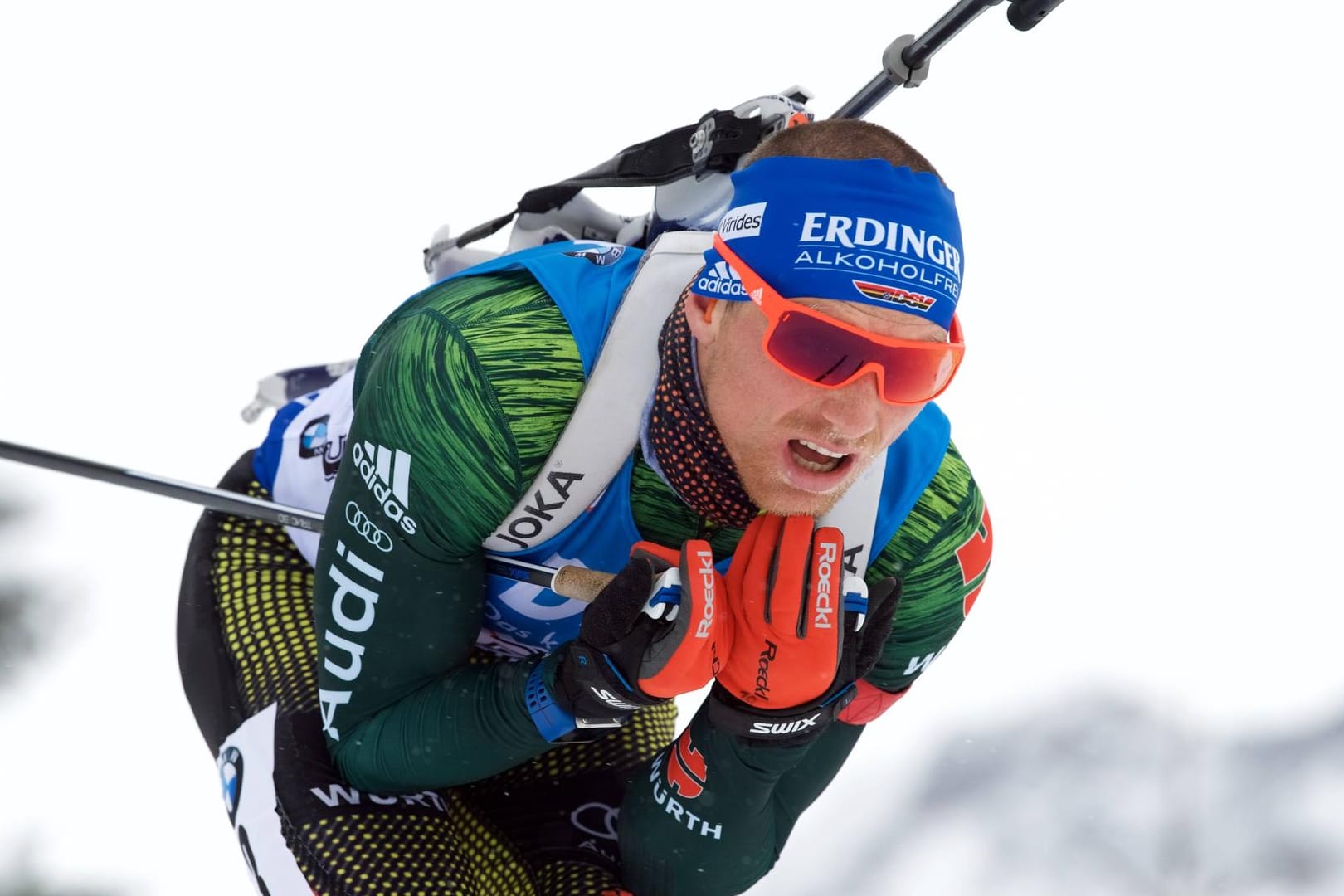 Dritter beim Massenstart in Annecy: Erik Lesser bleibt am Schießstand fehlerfrei.