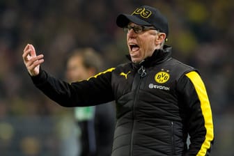 Brüllt Peter Stöger Borussia Dortmund auch im Pokal gegen die Bayern zum Sieg?