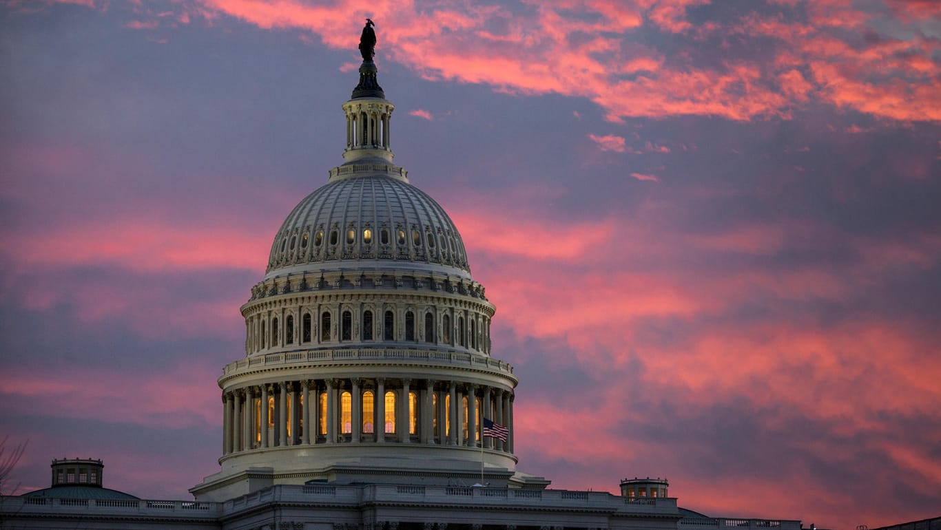 Das Kapitol in Washington: Am Dienstag soll die US-Steuerreform das Abgeordnetenhaus passieren, am Mittwoch könnte dann der Senat abstimmen.