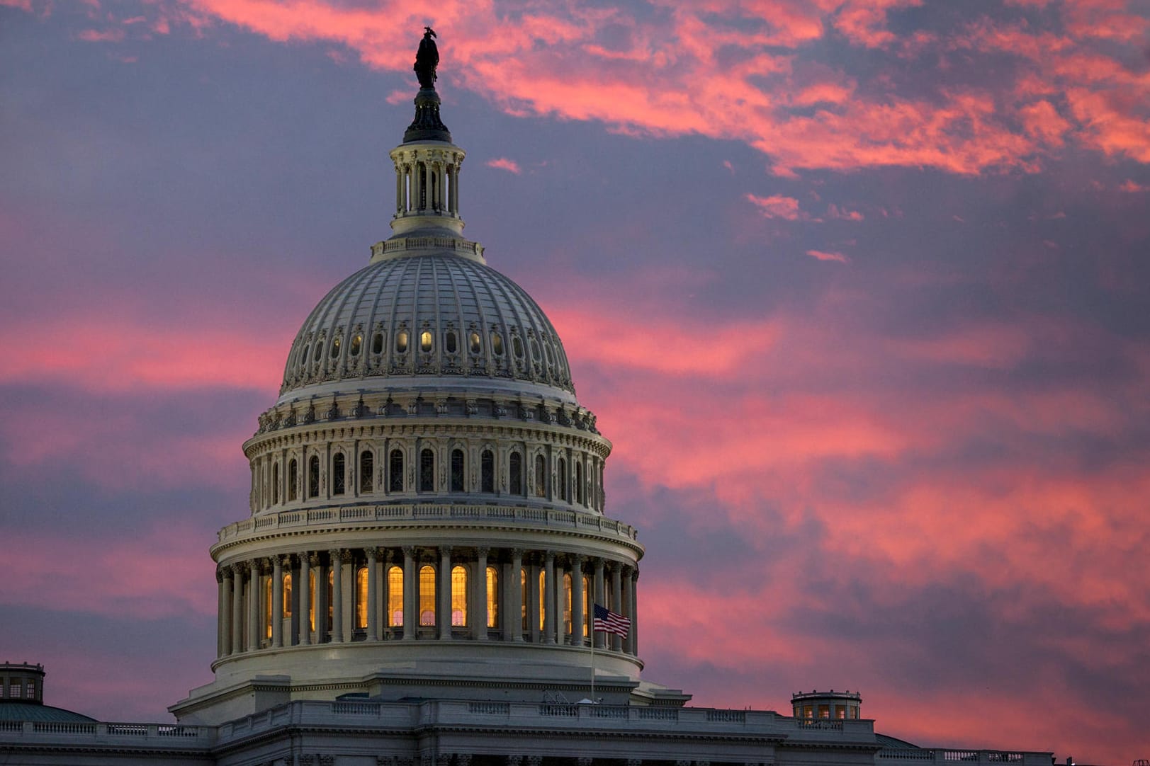 Das Kapitol in Washington: Am Dienstag soll die US-Steuerreform das Abgeordnetenhaus passieren, am Mittwoch könnte dann der Senat abstimmen.