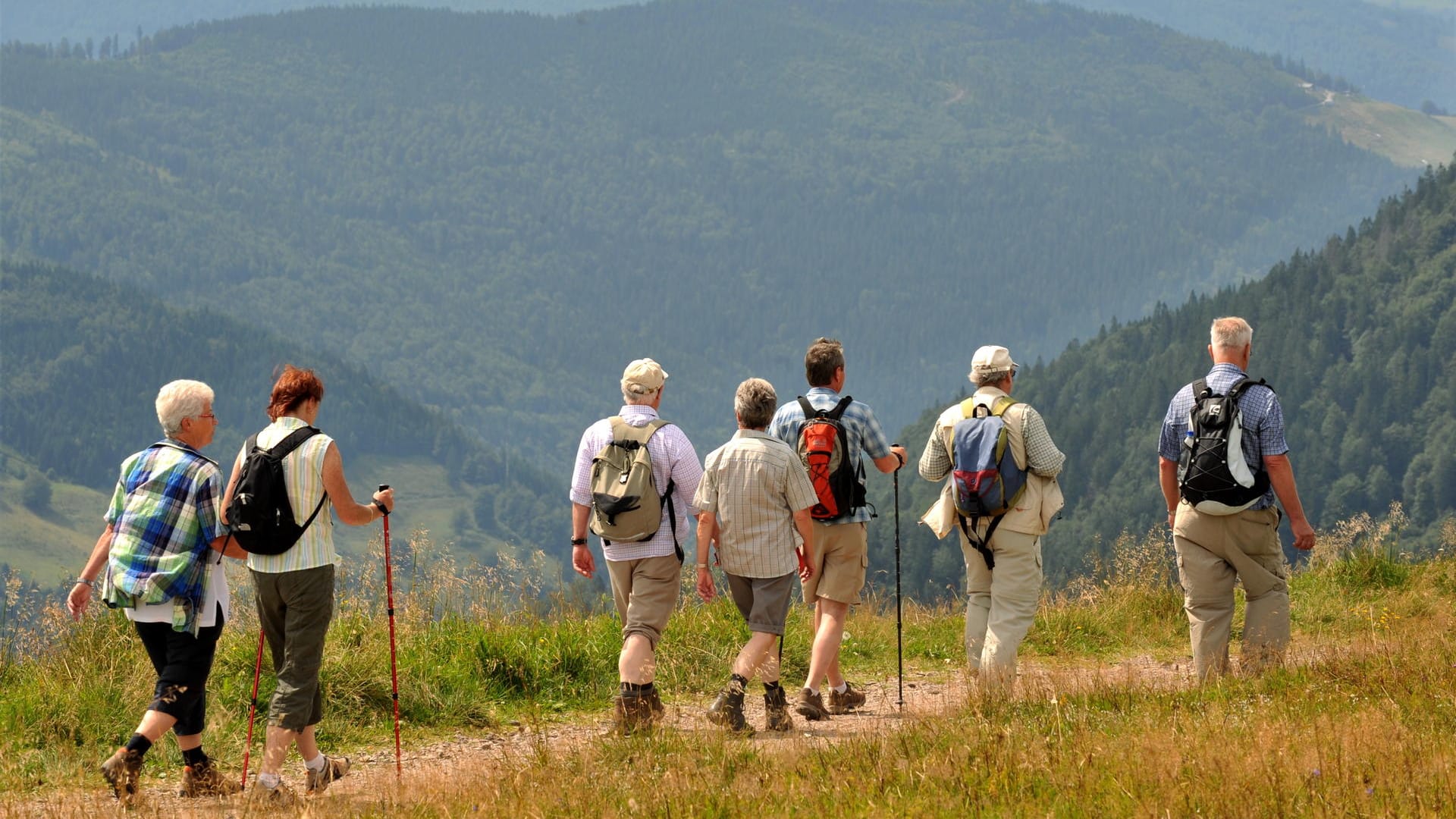 Eine Wandergruppe in Österreich: Die Alpenrepublik halten viele Deutsche für sehr sicher.