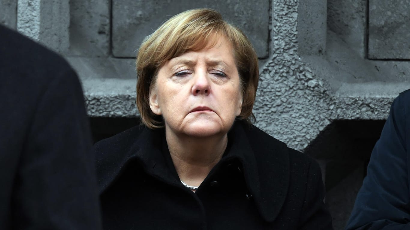 Angela Merkel beim Gedenken an den Anschlag in Berlin: Die Kanzlerin und CDU-Vorsitzende hatte kein gutes Jahr 2017.
