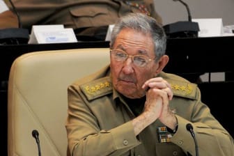 Nur noch bis April Präsident: Raúl Castro in einer Sitzung des Parlaments in Havanna.