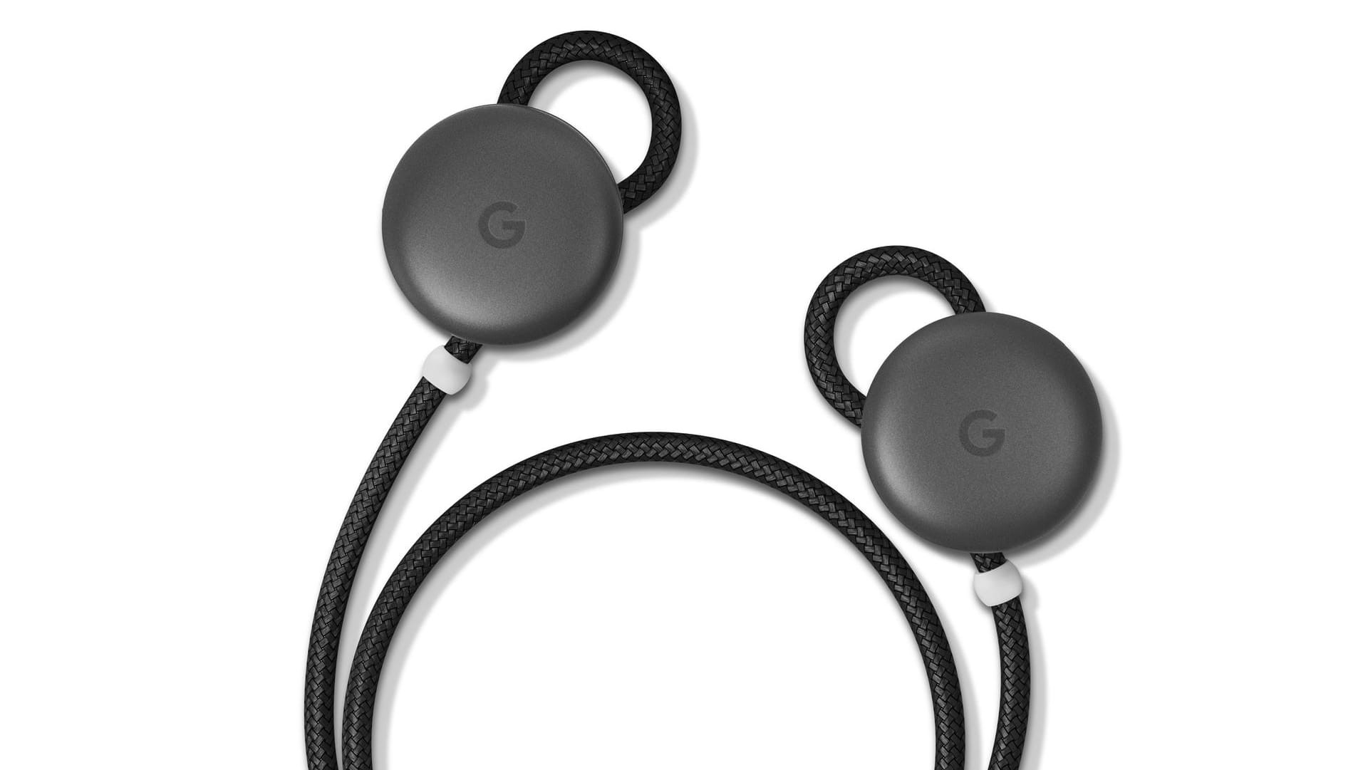 Die Pixel Buds von Google: Die Bluetooth-Kopfhörer sind mit einer Kordel verbunden, damit sie nicht verloren gehen.