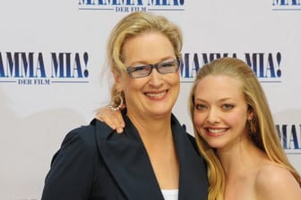 Meryl Streep und Amanda Seyfried 2008 bei der Premiere von "Mamma Mia!" in Berlin.