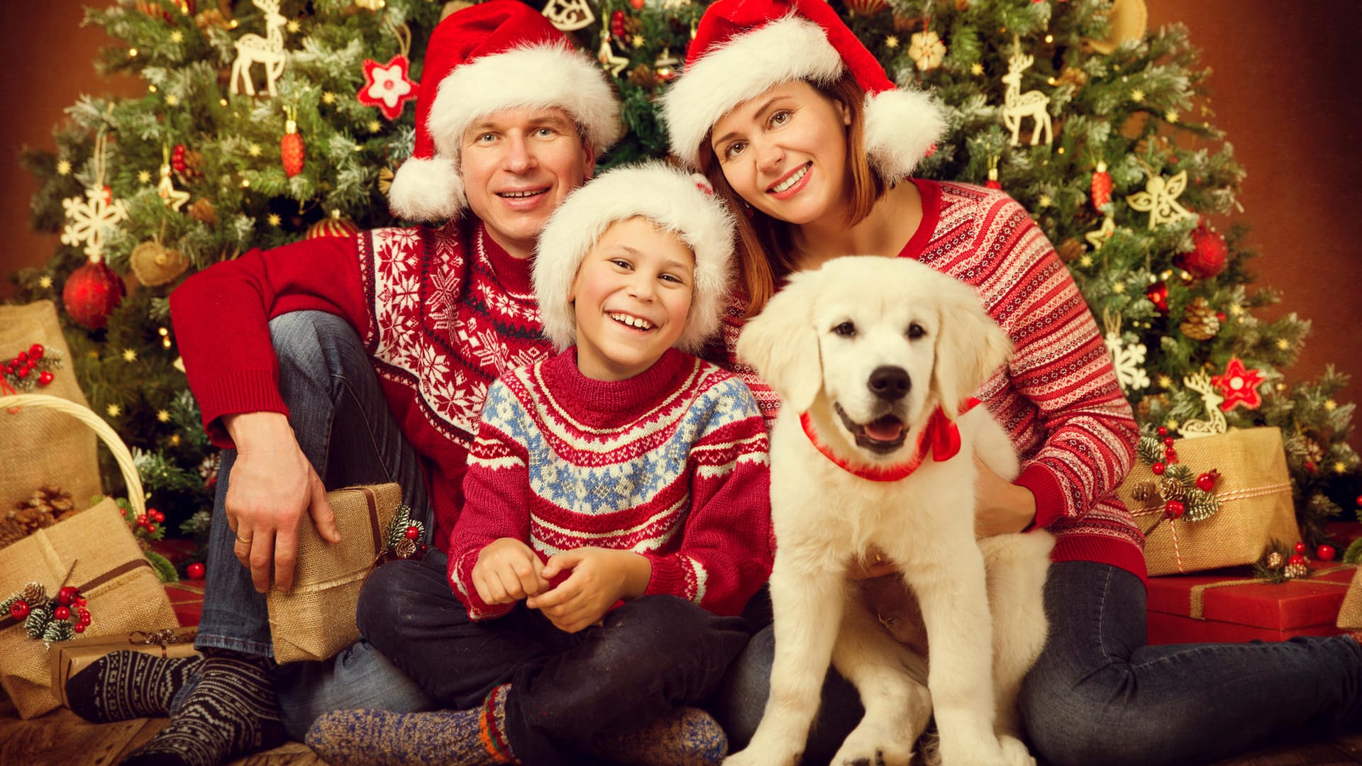 Weihnachtsfoto Familie