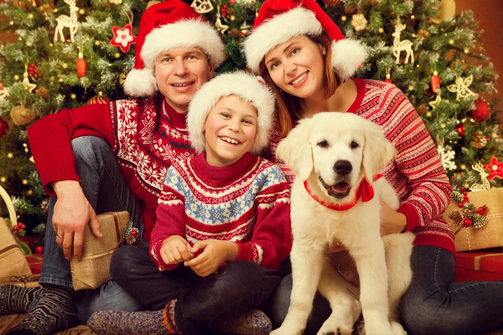 Weihnachtsfoto Familie