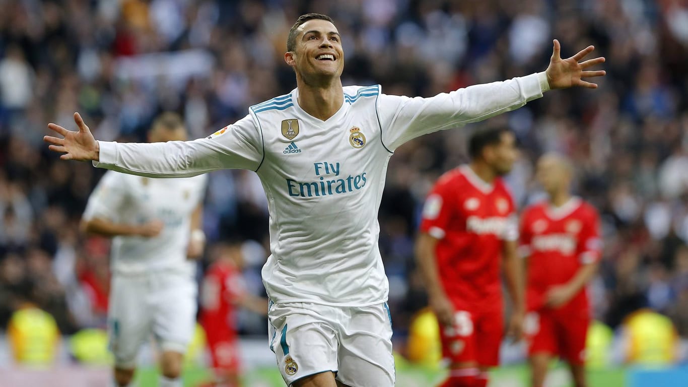 Cristiano Ronaldo beim Jubel: Der Real-Star hatte ein außergewöhnliches Jahr 2017.