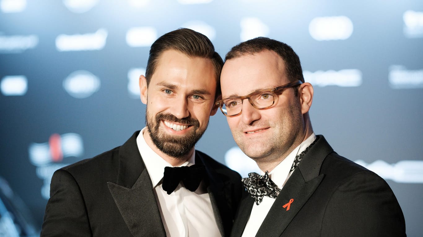 Glückliches Paar: Jens Spahn und Daniel Funke auf der 23. Operngala für die Deutsche Aids-Stifung in Berlin.