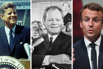 Kennedy, Brandt, Macron: Sie gehören zu der Kategorie Männer, die sich Großes vornehmen - und erreichen können.