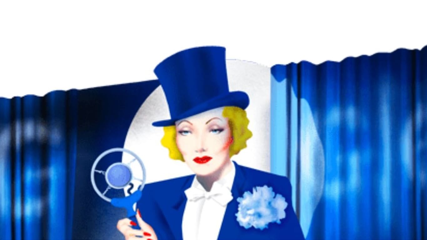 Zu Ehren von Marlene Dietrich gibt es heute ein Google Doodle.