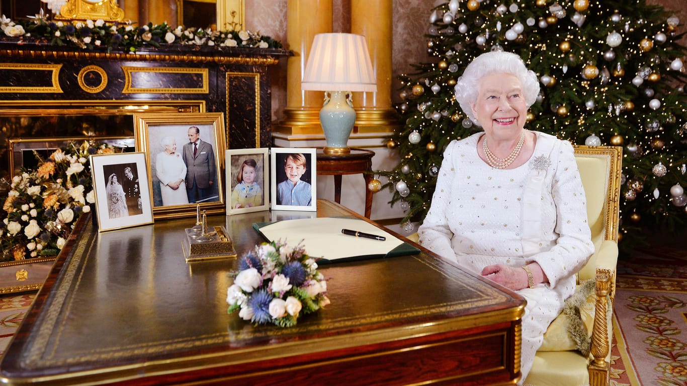 Königin Elizabeth II.: Zum 60. Mal nahm die Queen ihre Weihnachtsansprache auf.
