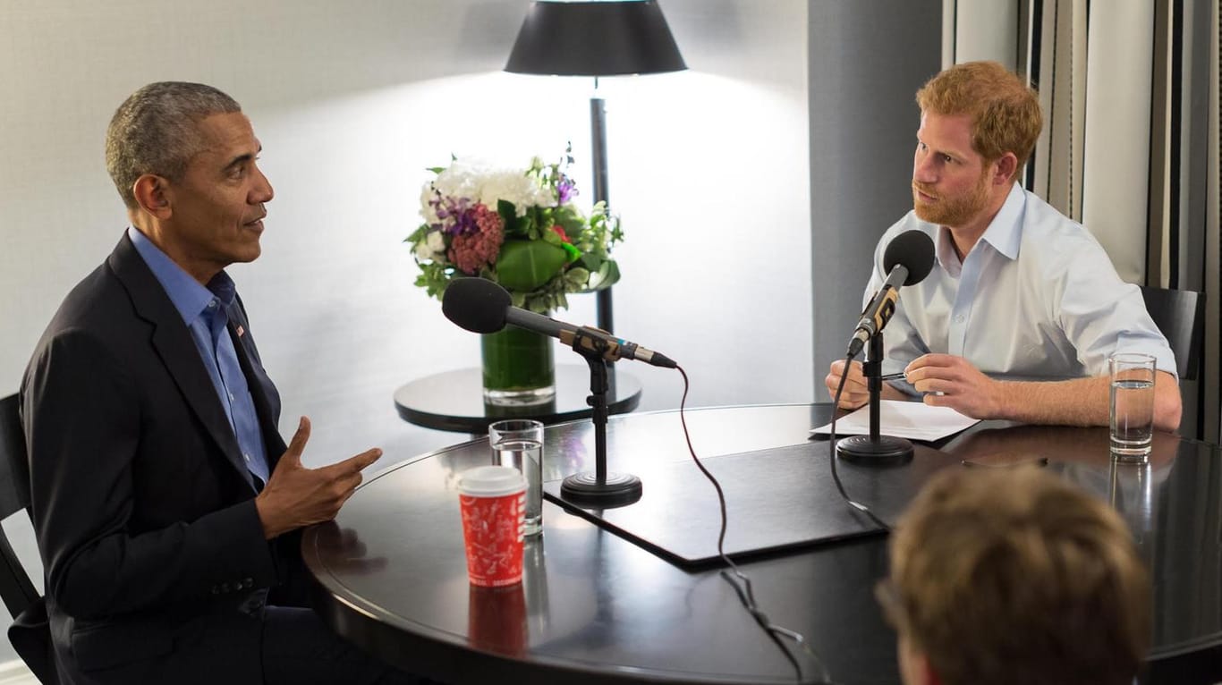 Barack Obama und Prinz Harry: Der britische Adelige interviewt den ehemaligen Präsidenten.