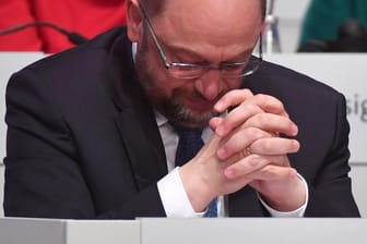 Schulz beim SPD-Parteitag in Berlin: Spitzenplatz im Negativ-Ranking der Politiker 2017.