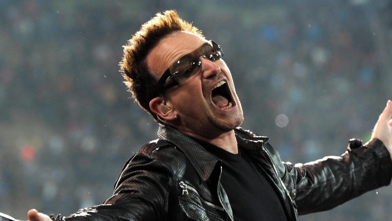 U2-Sänger Bono: Er ist glücklich, noch am Leben zu sein.