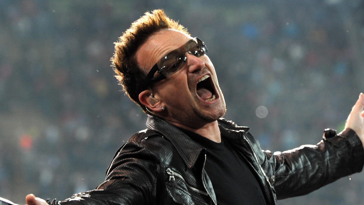 U2-Sänger Bono: Er ist glücklich, noch am Leben zu sein.