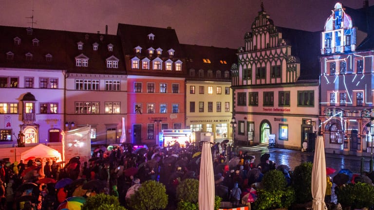 Auch in der Altstadt von Weimar ist an Silvester privates Feuerwerk untersagt.