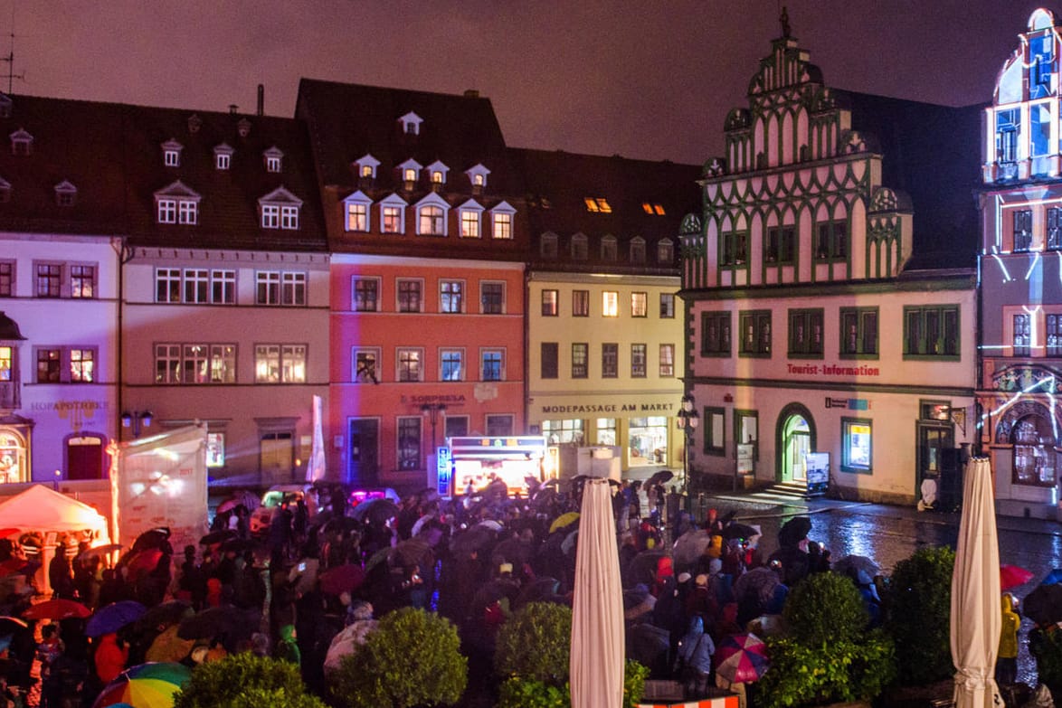 Auch in der Altstadt von Weimar ist an Silvester privates Feuerwerk untersagt.