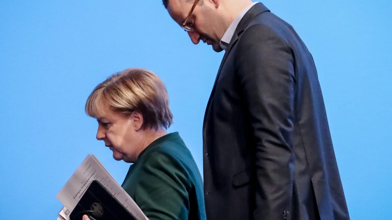 Szene auf dem CDU-Bundesparteitag: Die FDP kann sich Schwarz-Gelb mit Jens Spahn vorstellen, mit Angela Merkel dagegen nicht.