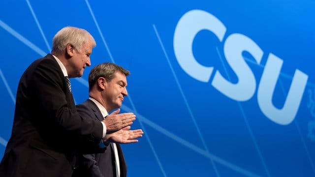 CSU-Chef Horst Seehofer und Bayerns designierter Ministerpräsident Markus Söder.