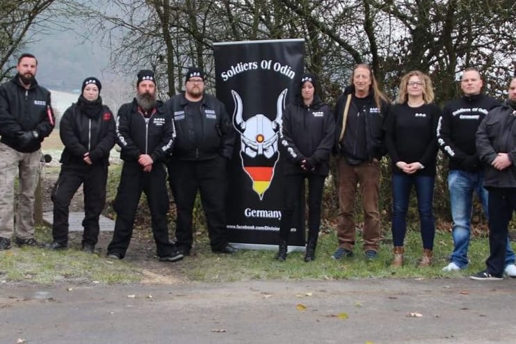 So präsentieren sich die Soldiers of Odin im Internet: Der Verfassungsschutz beobachtet die Gruppe nun als Rechtsextremisten.