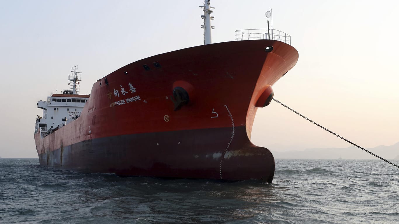 Frachter "Lighthouse Winmore": Südkorea beschlagnahmte das Schiff aus Hongkong, weil es Ölprodukte an Nordkorea geschmuggelt haben soll.