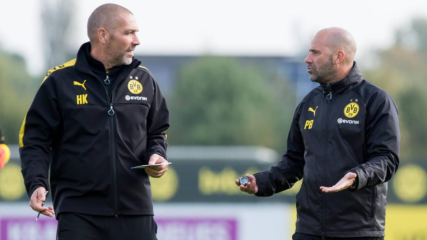 Hendrie Krüzen (l.) und Peter Bosz: Die beiden Niederländer arbeiten bereits bei Heracles Almelo, Maccabi Tel-Aviv und Ajax Amsterdam.
