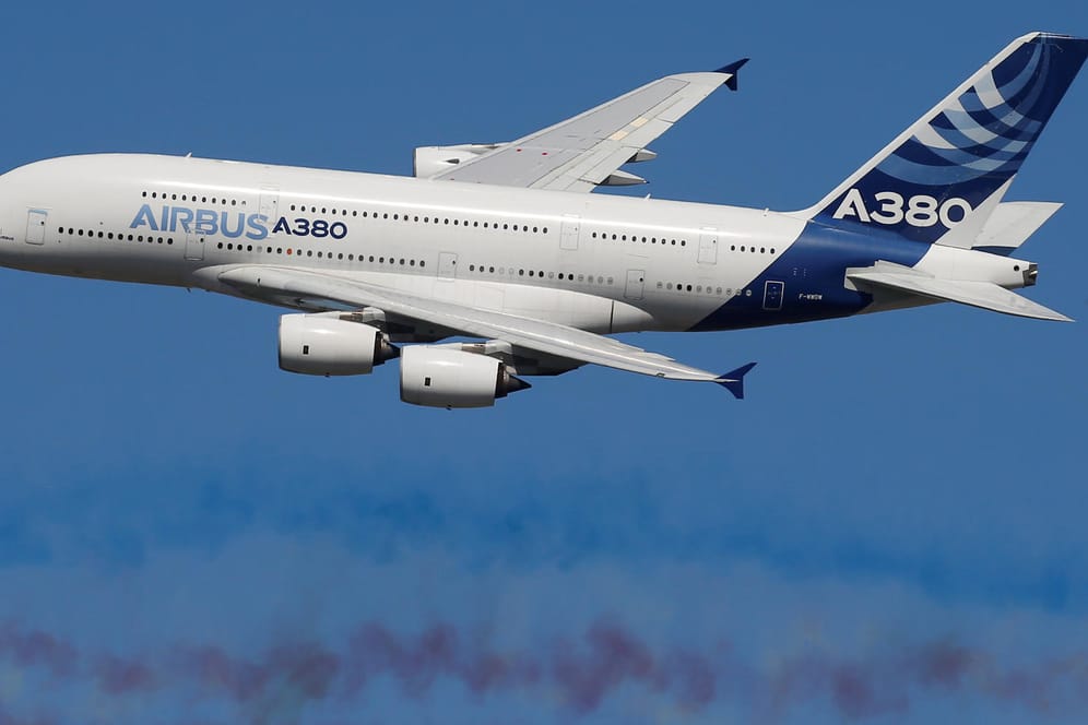 Ein Airbus A380 in der Luft: 2017 war das sicherste Jahr in der zivilen Luftfahrtgeschichte.