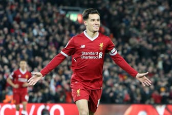 Philippe Coutinho jubelt im Trikot des FC Liverpool: Er hat schon 12 Tore und neun Torvorlagen in 20 Pflichtspielen zustande gebracht.