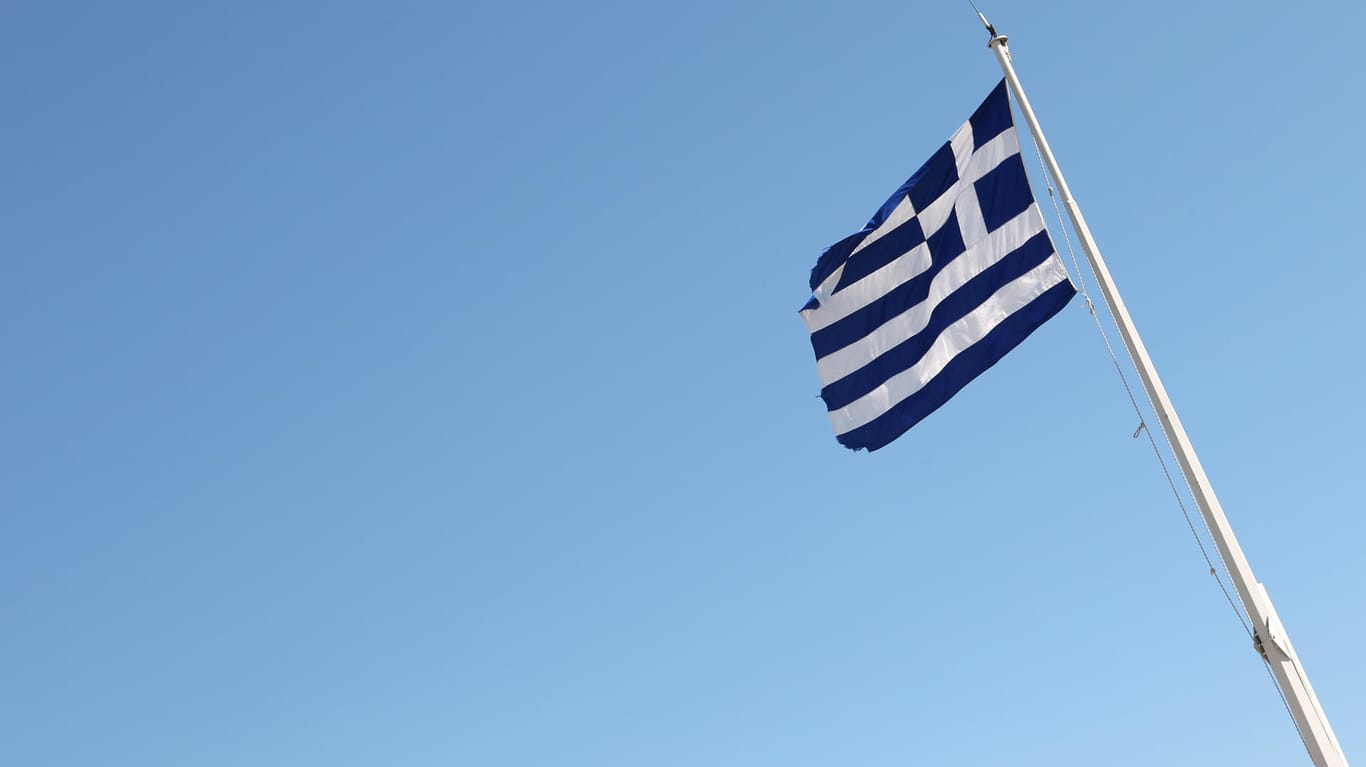 Eine griechische Flagge. (Symbolfoto)