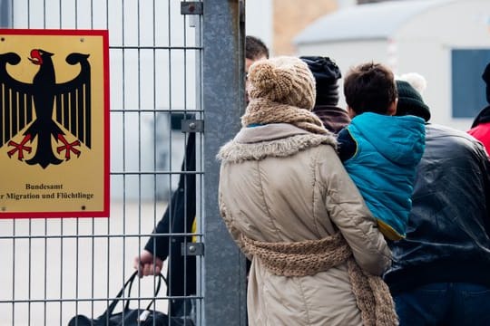 Flüchtlinge in der Landesaufnahmebehörde Niedersachsen in Braunschweig.