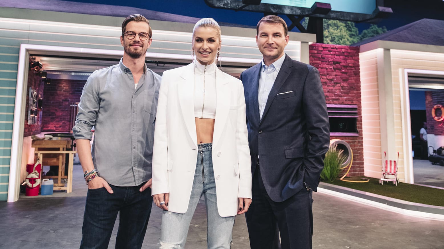 Joko Winterscheidt, Lena Gercke und REWE-Einkaufschef Hans-Jürgen Moog: Sie sind die Jury von "Das Dinge des Jahres".