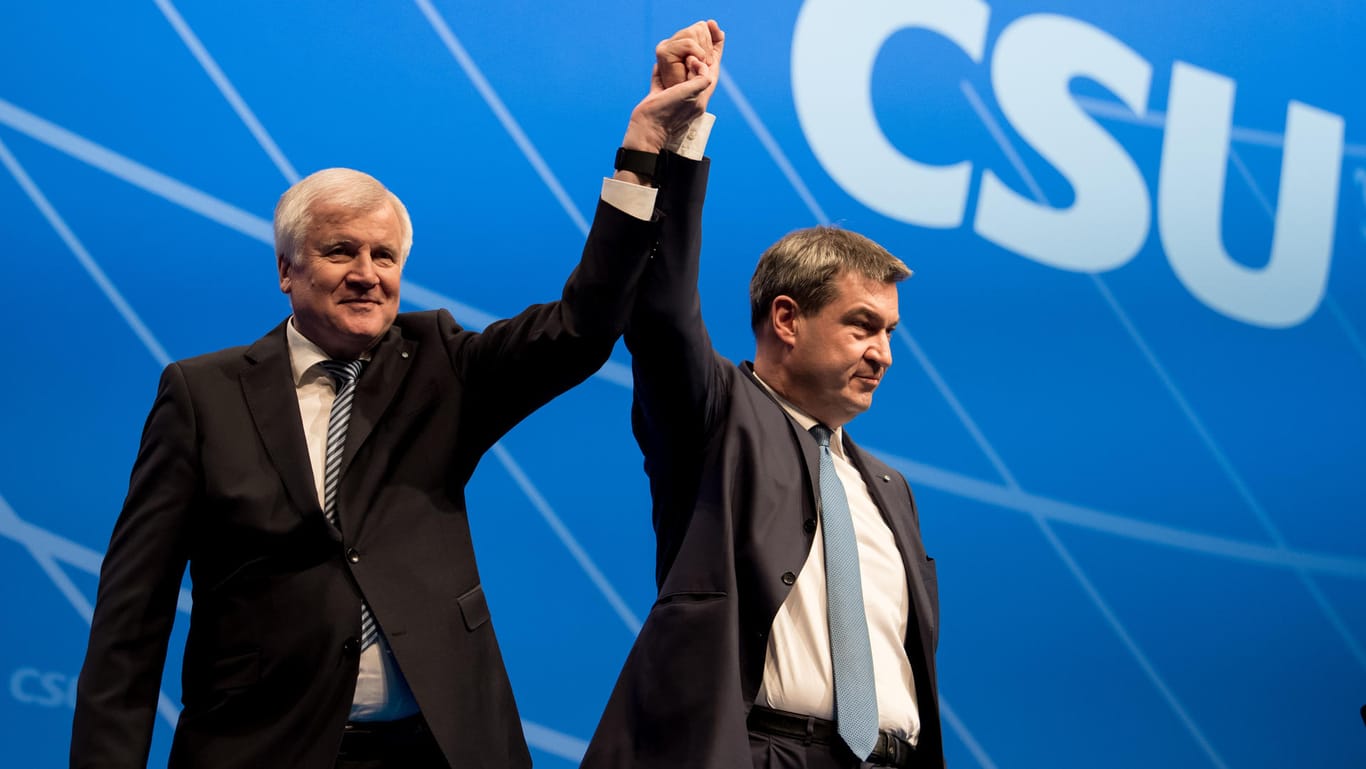 CSU-Chef Horst Seehofer und Markus Söder: Der bayerische Finanzminister Söder soll Seehofer als Ministerpräsident beerben.