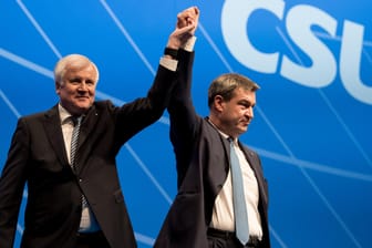 CSU-Chef Horst Seehofer und Markus Söder: Der bayerische Finanzminister Söder soll Seehofer als Ministerpräsident beerben.