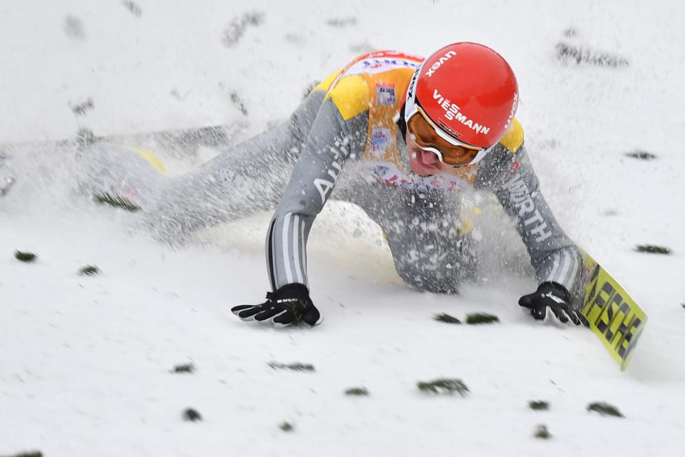 Richard Freitag: Deutschlands aktuell bester Skispringer ist im 1. Durchgang von Innsbruck gestürzt.