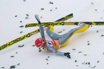 Tournee-Aus: Im Hinblick auf die Skiflug-WM in Oberstdorf will Richard Freitag nichts riskieren.