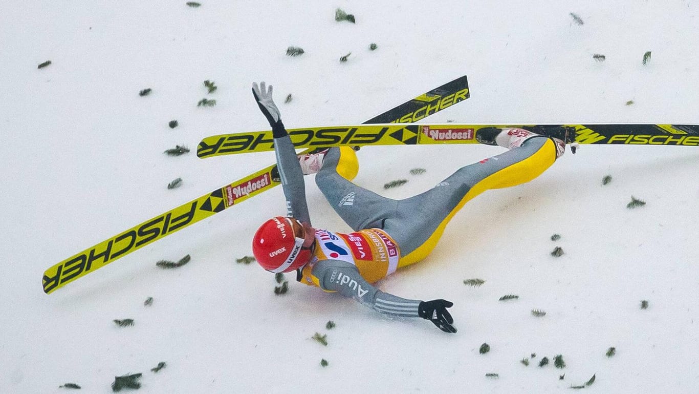 Tournee-Aus: Im Hinblick auf die Skiflug-WM in Oberstdorf will Richard Freitag nichts riskieren.