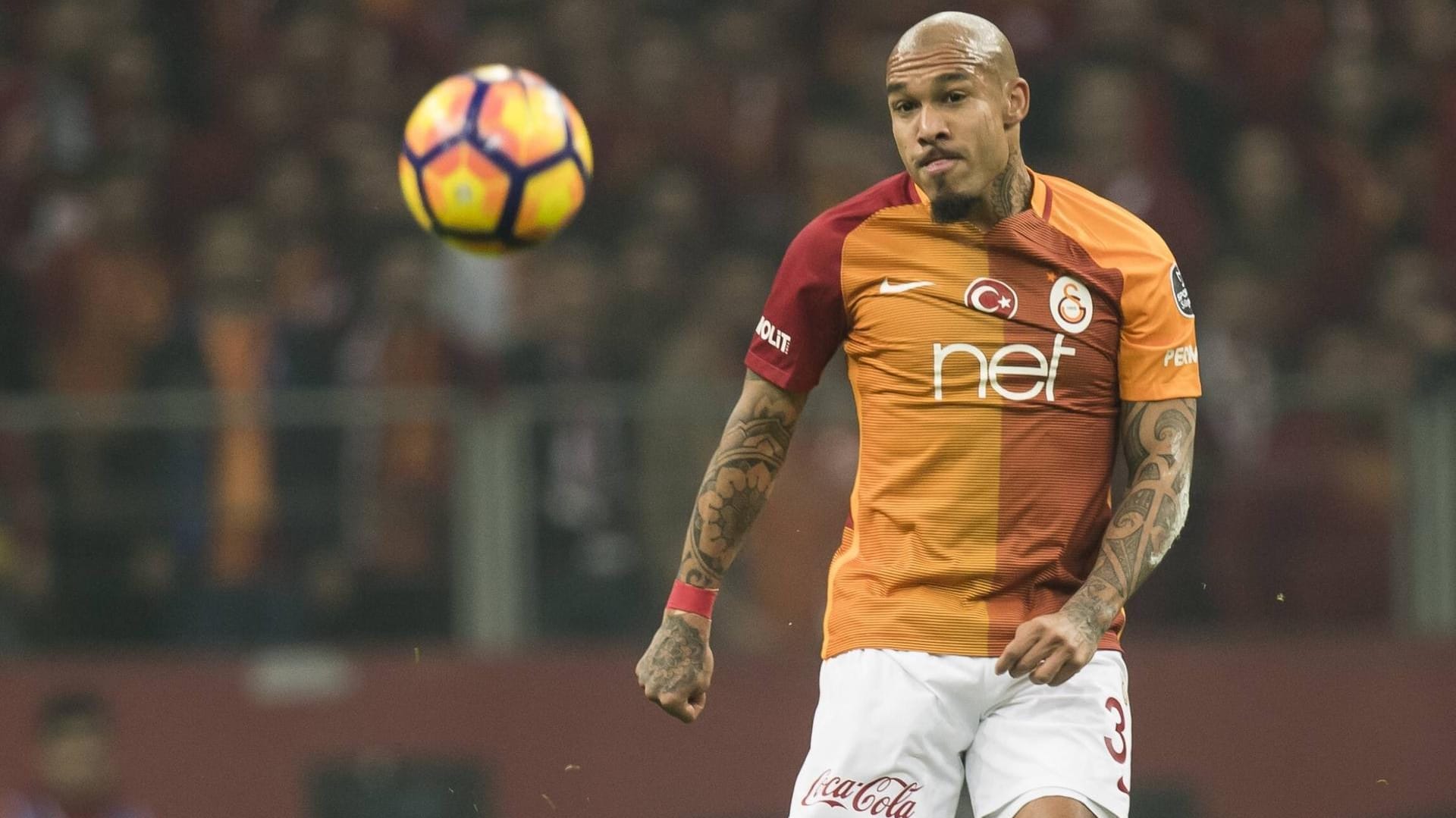 Nigel de Jong im Trikot von Galatasaray: Der Niederländer spielte zuletzt für die "Löwen" in der Türkei.