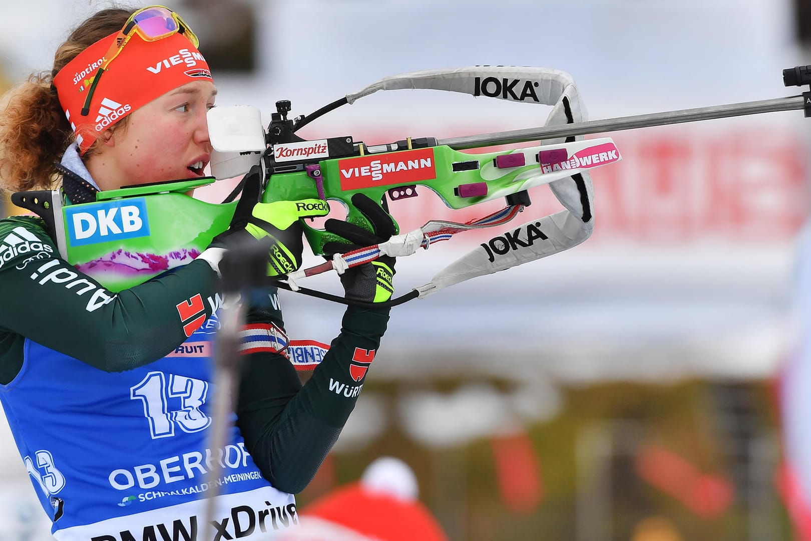 Laura Dahlmeier am Schießstand: Die Verfolgung in Oberhof verlief unglücklich für die Deutsche.