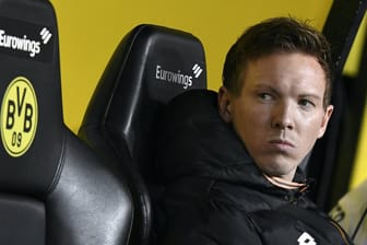 Noch sitzt der Hoffenheim-Trainer auf der Gästebank in Dortmund: Julian Nagelsmann wird immer wieder mit dem BVB in Verbindung gebracht,