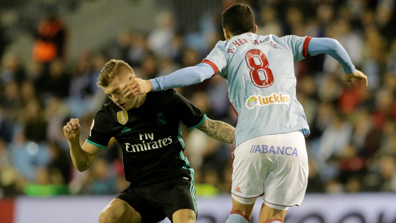 Kam bei Celta Vigo nicht über ein Unentschieden hinaus: Real-Star Toni Kroos.