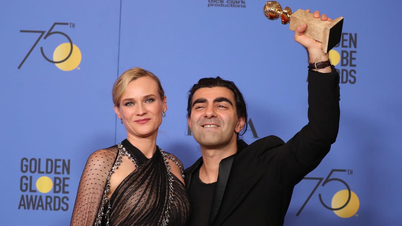 Diane Kruger und Fatih Akin feiern ihren Erfolg.